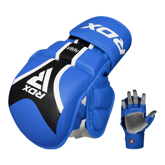 RDX mma sparring GLOVES SHOOTER AURA PLUS T-17 - blue - MMATeam.gr